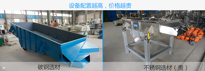  直線振動篩配置越高，價格越貴