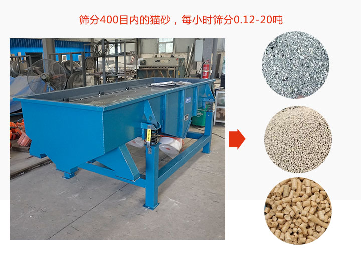 不同目數(shù)貓砂直線振動(dòng)篩